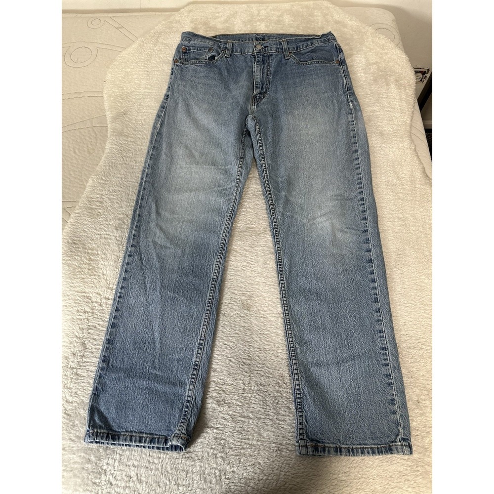 Levis 559 Mens Relaxed Straight Leg Blue Denim Jeans Size 36x32 Pants